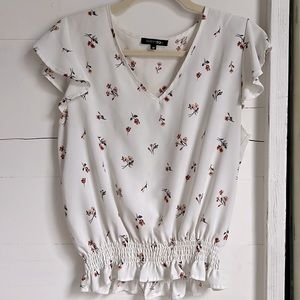 Papermoon floral ruffle top